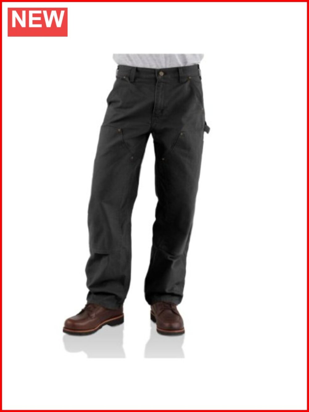 Carhartt Loose Straight Washed Duck Double-Front Dungaree Work Pants